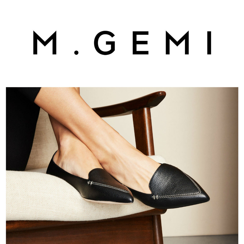 *SOLD* EUC M Gemi Stellato Pointed Toe Flat Loafer